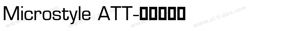 Microstyle ATT字体转换